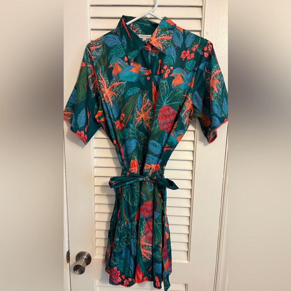 Floral Print Button-Up Dress